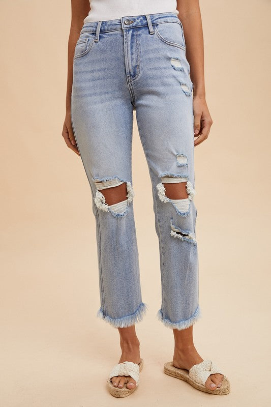 HIGH RISE STRAIGHT DENIM (COMING SOON)
