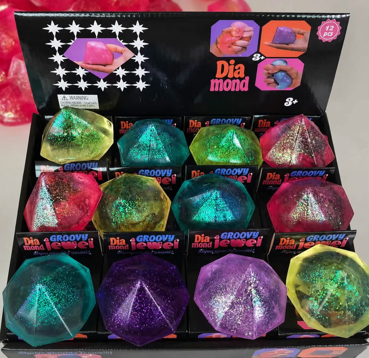 GLITTER DIAMOND SQUISHY