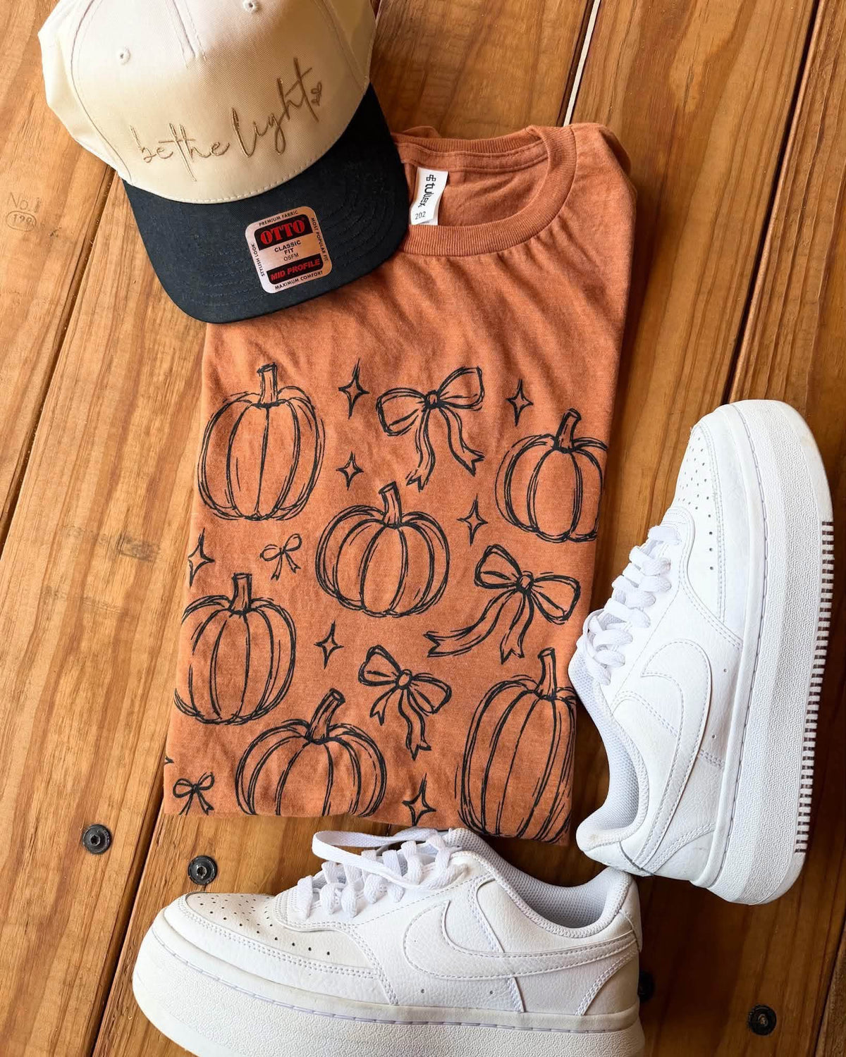 RUST PUMPKIN TEE