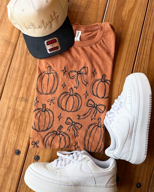 RUST PUMPKIN TEE