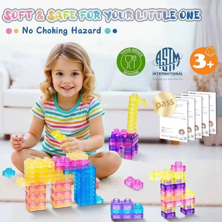 JELLY BUILDING BLOCK SET SQUISHY