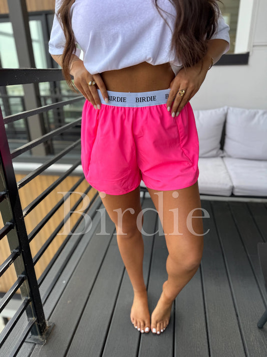 PINK PERFORMANCE SHORTS