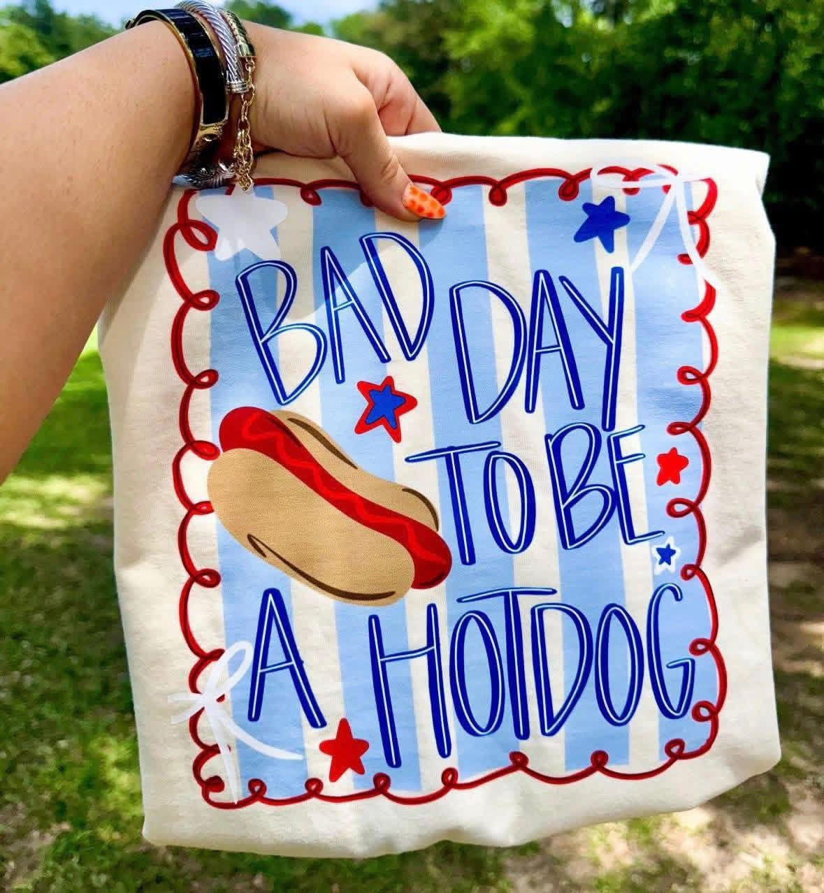 BAD DAY TO BE A HOTDOG TEE