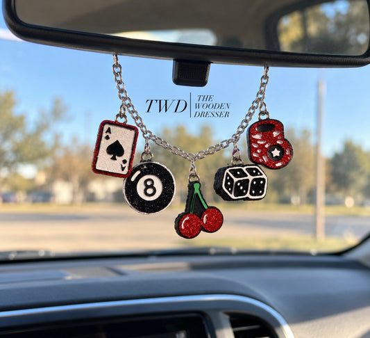 CAR CHARM FRESHIE- RETRO CASINO