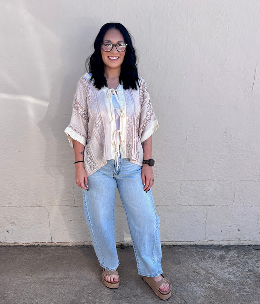 BARREL DENIM JEANS