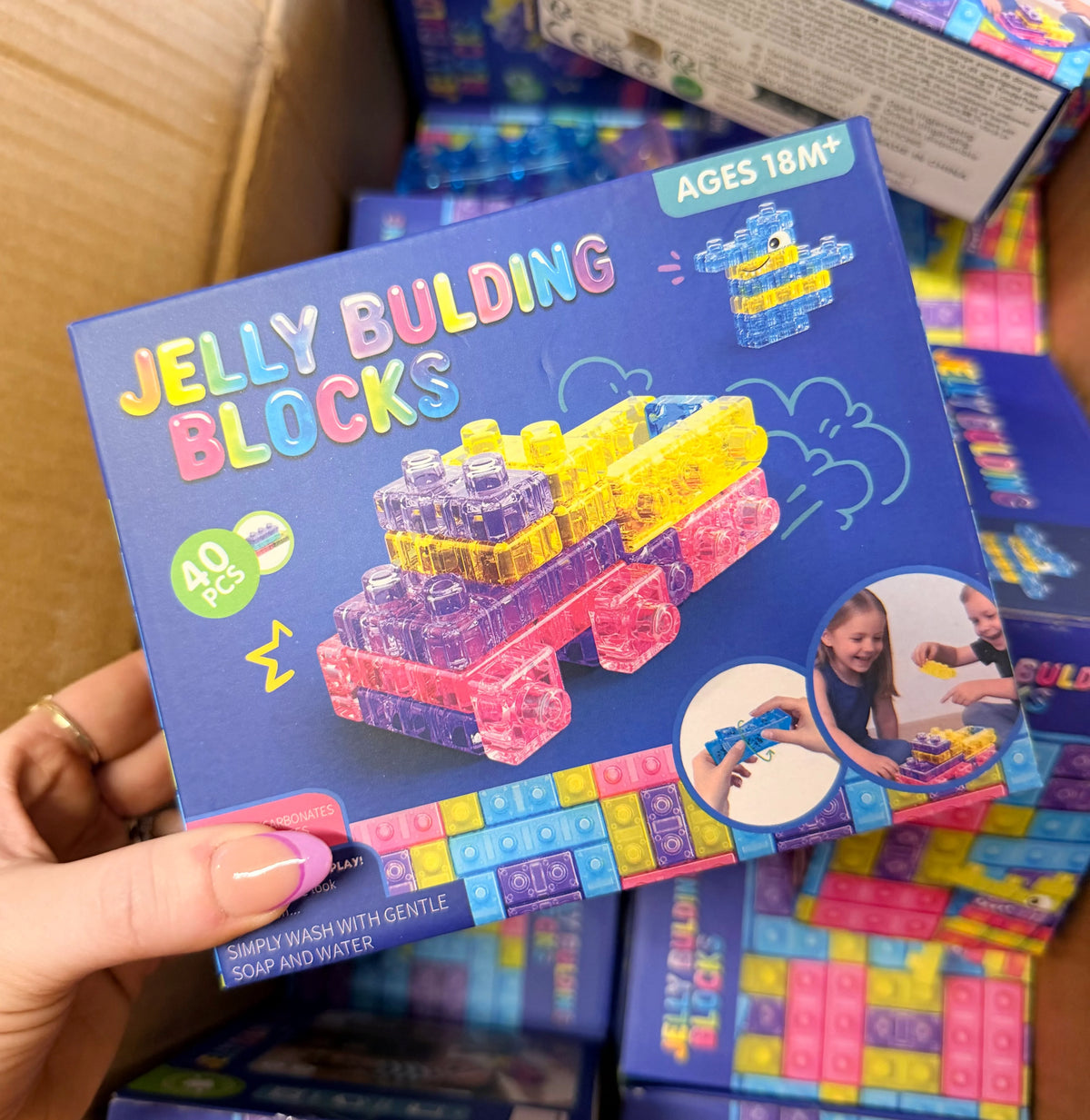 JELLY BUILDING BLOCK SET SQUISHY