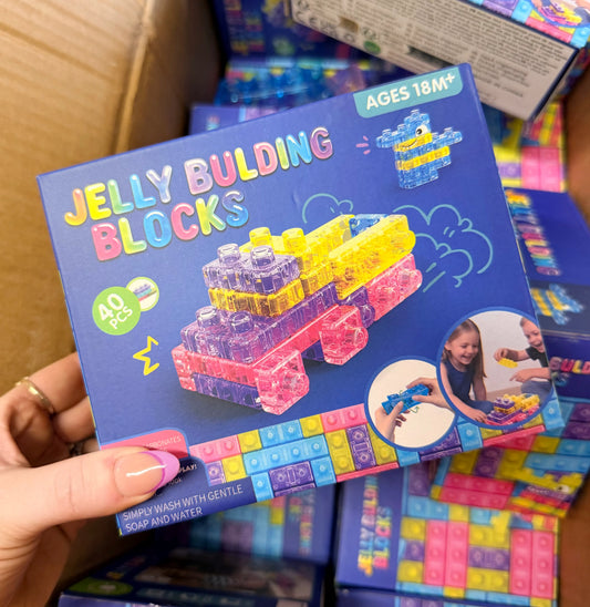 JELLY BUILDING BLOCK SET SQUISHY