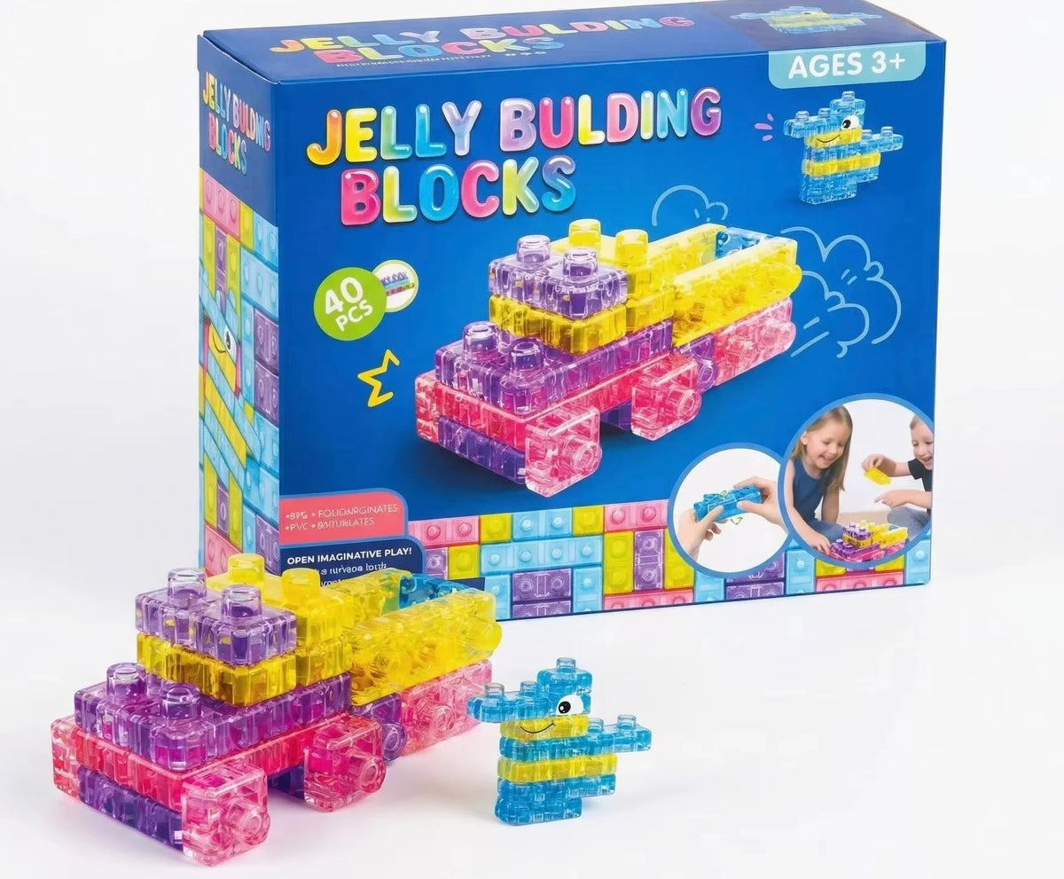 JELLY BUILDING BLOCK SET SQUISHY