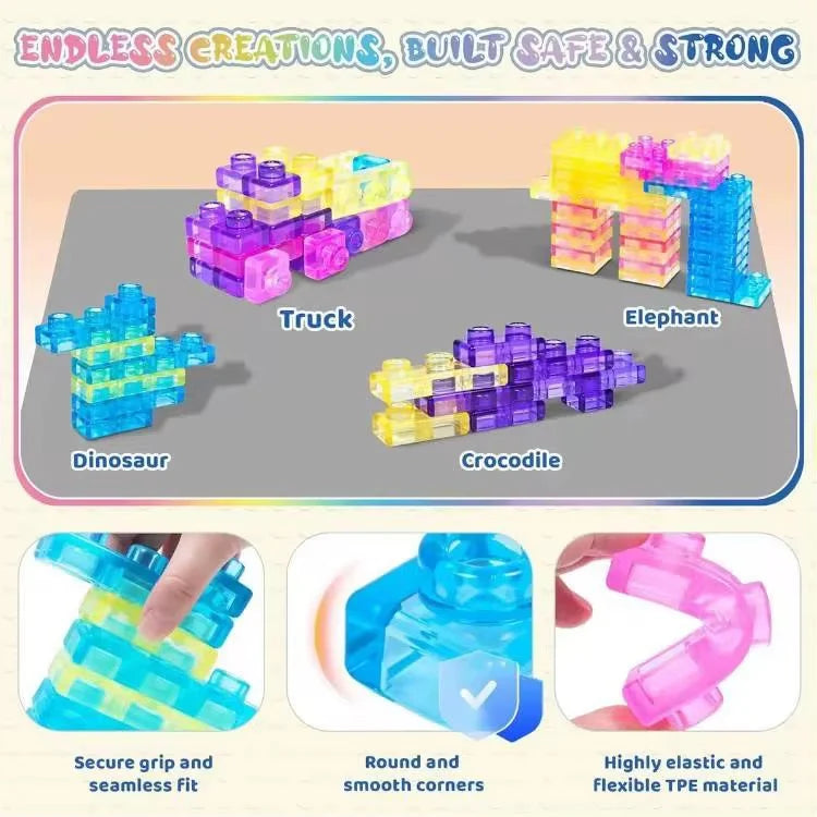 JELLY BUILDING BLOCK SET SQUISHY